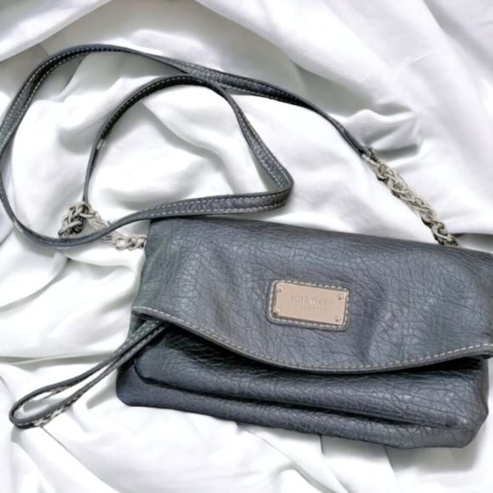 Nine West Black Leather Crossbody